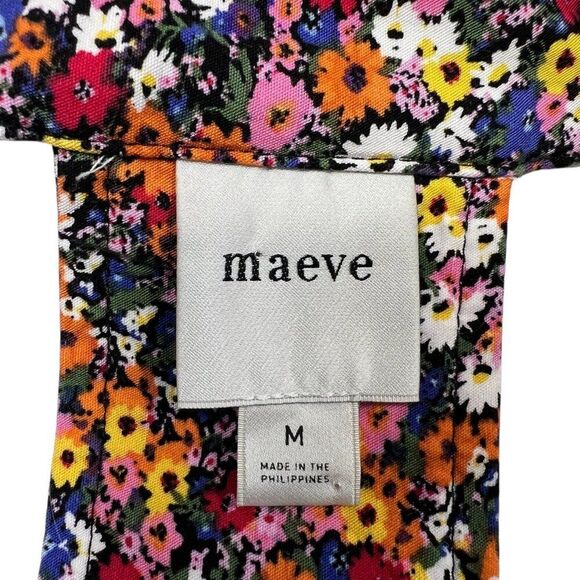 Maeve Floral Halter Collared Amelia Mini Dress Size Medium - Picture 5 of 8